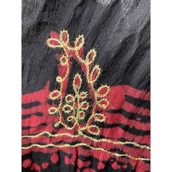 Bohemian Womens Outfit Free Size Shirt Small Shorts Hippie Festival Gypsy India - Picture 4 of 16